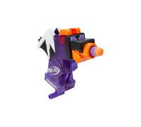 Nerf MicroShots Minecraft Ender Dragon Mini Blaster, design Minecraft Dragon Mob, include 2 freccette ufficiali Nerf Elite, manico di adescamento, multicolore