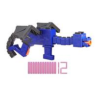 NERF Minecraft Ender Dragon Blaster, 4-Dart Internal Clip, 12 Elite Foam Darts, Design Inspired by Minecraft Mob in The Game