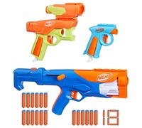 Nerf N Series N- Series - Gear Up Pack, confezione da 3 blaster, 18 dardi N1, giocattoli per giochi all'aperto per bambini e ba