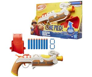 Nerf Netflix, blaster One Piece Going Merry, fondina agganciabile, 8 dardi Nerf Elite, ispirato alla serie Netflix, giocattoli e regali per bambini e bambine dagli 8 anni in su