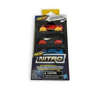 Nerf Nitro Schiuma Auto 3-Pack 7cm Giocattolo Veicolo Set (4 Stili Disponibile,