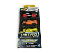 Nerf Nitro Schiuma Auto 3-Pack 7cm Giocattolo Veicolo Set (4 Stili Disponibile,