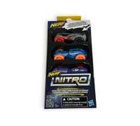 Nerf Nitro Schiuma Auto 3-Pack 7cm Giocattolo Veicolo Set (4 Stili Disponibile,