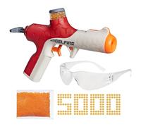 Nerf Pro Gelfire Twist Shot Blaster, 150 FPS, 5.000 cartucce Gelfire, alimentazione T-Pull, caricatore integrato da 80 cartucce, occhiali protettivi per età superiore ai 14 anni