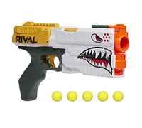 NERF Rival Kronos XVIII-500 Blaster, Breech-Load, 5 Nerf Rival Round, azione a molla, velocità 90 FPS, design di colore bianco, età 14+ (esclusiva Amazon)