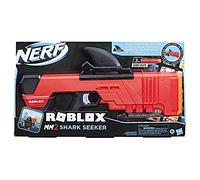 NERF Roblox MM2 Shark Seeker - Pistola con dardi, con Pinna di Squalo e 3 Mega Freccette, Codice per attivare un oggetto di gioco virtuale