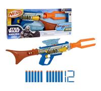Nerf Star Wars, blaster The Mandalorian, mirino, canna, portadardi, 12 dardi Nerf Elite, regali per bambini e bambine, dagli 8 anni in su
