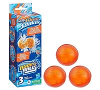 NERF Super Soaker Hydro Balls 3-Pack, Reusable Water Balloons, Water-Filled Ball