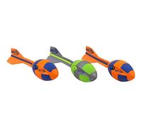 Nerf Vortex - Pallone da Calcio Unisex Aero Howler, 2 Arancioni e 1 Verde, 32 cm