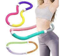 nerhemg Cerchio fitness ponderato, portatile e morbido, attrezzatura per esercizi per uso domestico, anello dimagrante per uomini e donne, ufficio, palestra, verde, S