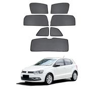 NERHWIVS Tendine Parasole Auto Bambini Tenda Parasole Per Polo 6R Hatchback MK5 2009-2017 Protezione UV e Privacy Tende Magnetica Finestrini Laterali Posteriore Accessori,7pcs