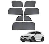 NERHWIVS Tendine Parasole Auto Bambini Tenda Parasole Per T-ROC 2017-2022 Protezione UV e Privacy Tende Magnetica Finestrini Laterali Posteriore Accessori,7pcs