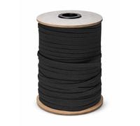 Neri & Bianchi - 5mm Piatto Tessuto Elastico Fascia Per Cucito, Lavoro a Maglia, Cinture E Artigianato Da Trimming Shop - Nero (5mm), 100 Metres