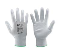 NERI GUANTI '13 ECO-PU' Tg. 7 bianco 12 CP
