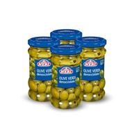 Neri Sottoli - Olive Verdi Denocciolate - Ideali come Condimento per Primi e Secondi piatti, Insalate e come Antipasto - Sapore Delicato e Gustoso - 4 Confezioni da 314 g