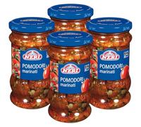 NERI Sottoli - Pomodori Secchi Marinati - Pomodorini Secchi Altamente Selezionati, Ideali come Aperitivo o Antipasto, Ottimi anche come Contorno - 4 confezioni da 314 g