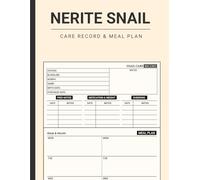 Nerite Snail: Care Log & Meal Planner Book