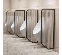 Nero - 1 Divisore For La Privacy Dell'orinatoio Da Uomo, Divisore For WC In Vetro Temperato(Black,3pcs)