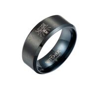 (nero -12) Anelli punk multi-witcher in acciaio inossidabile, anello gioielli con testa di lupo