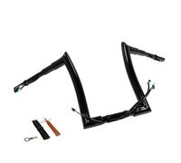 Nero 12 " Pre-cablato 1.5 " Manubrio Per 14-15 Strada King FLHR ( Punta Angolo)