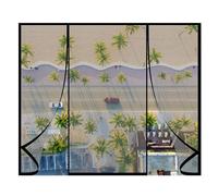 Nero 140x250cm Zanzariera Magnetica per Porta Antigraffio | Tessuto Rinforzato Resistente a Graffi di Animali Domestici Gatti Cani Installazione Facile Senza Attrezzi Lavabile in Acqua