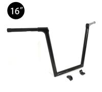 Nero 16'' Scimmia Appendiabiti Fusibile Barrette Manubrio Per 15-20 Harley Road