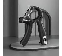 (nero) 1PC Grip Strength Trainer, Hand Squeezer con resistenza regolabile, rinforzatore della presa della mano compatibile con lo sviluppo m