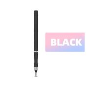 (Nero 2) Penna stilo universale 2 in 1 GUUGEI per smartphone, tablet, matite capacitive spesse e sottili.