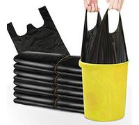 Nero 250 Sacchetti Di Immondizia, Sacchetti Di Immondizia Portatili (32 Centimetri X 52 Centimetri), Adatto Per La Maggior Parte Dei Bidoni Della Spazzatura, Forte E Durevole.