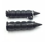 Nero 25mm 1 " Punta Manubrio Grips a Farfalla Boss Per Harley Dyna Softail