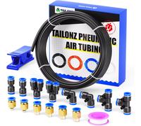 Nero 4 Mm O 5/32 Pollici OD 2,5 Mm ID Poliuretano PU Tubo Tubo Kit 10 Metri 32,8