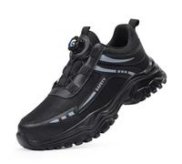 Nero,44 EU,Scarpe da Uomo con Puntale in Acciaio Scarpe da Lavoro Leggere Anti-Perforazione Anti-Perforazione