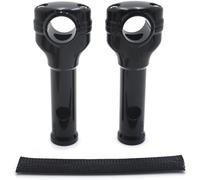 Nero 6 " Rialzi 1.25 " Manubrio Top Morsetti Per Harley Softail A Grasso Bob