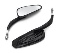 Nero 8mm Posteriore Vista Specchietti Per Harley Touring Strada Glide Re Electra