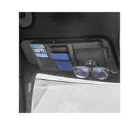 (Nero-A) Organizer per aletta parasole automatica, scatola portaoggetti, clip per occhiali da sole,