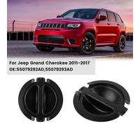 Nero ABS Anteriore FENDER per liner Cover Fendinebbia for per jeep Grande per