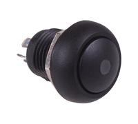 Nero Acceso-Spento a Scatto 12mm LED Rosso Interruttore a Pulsante IP65 Spst