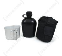 NERO ACQUA boccetta con coppa E COVER - 1L BORRACCIA ESERCITO MILITARE Cadetti