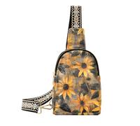 nero alla moda - Eyed Susan Blended borse a tracolla moda fanny pack per le donne per l'escursionismo, Nero - dagli occhi Susan Blended