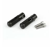 Nero Alluminio Supporto Pedane Posteriori Poggiapiedi Per Universale Motorcycle