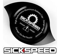 Nero Alta Performance Billetta Alluminio Radiatore Protezione Pressione Tappo P4