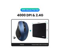 (Nero)ãNUOVOãUGREEN Mouse Wireless ergonomico Mouse 4000 DPI Silenzioso 6 pulsanti per MacBook Tablet