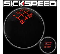 Nero/Arancione Fing Veloce Cambio Pomello Per 6 Velocità Corto Throw 16X1.5 K22