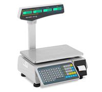 Nero, Argento metallizzato Selezionatrice ponderale - 30 kg / 15 g - 38 x 26,5 cm - Con stampante per etichette - LCD | Steinberg Systems