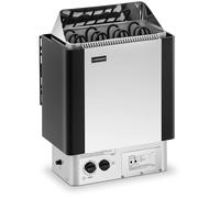Nero, Argento Stufa elettrica per sauna - 6 kW - da 30 a 110 °C - controller incluso | Uniprodo