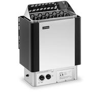 Nero, Argento Stufa elettrica per sauna - 8 kW - da 30 a 110 °C - controller incluso | Uniprodo