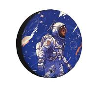 Nero Astronauta Copertura della Ruota di Scorta in Blu Impermeabile Antipolvere Auto Protezioni Ruota di Scorta Portatile Copertura Universale Misura per
