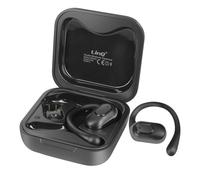 (Nero) Auricolare Bluetooth Sport Air Conduction con custodia di ricarica