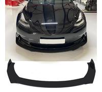Nero Auto Paraurti Anteriore Labbro Mento Spoiler Splitter Body Kit Guardia Diffusore Deflettore Labbra Lucido Per Tesla Modello 3 2017-2020
