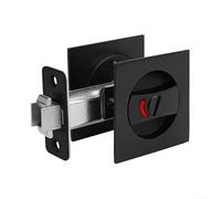 Nero Avere Serratura Contemporanea Ombra Pocket Flush Indicatori Privacy Quadrato